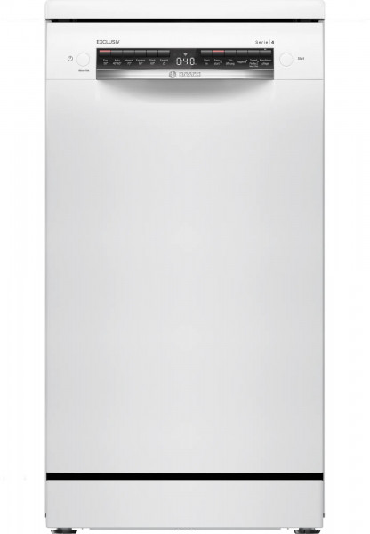 Bosch SPS4ELW01D Stand Geschirrspüler HomeConnect 45cm Weiß EXCLUSIV
